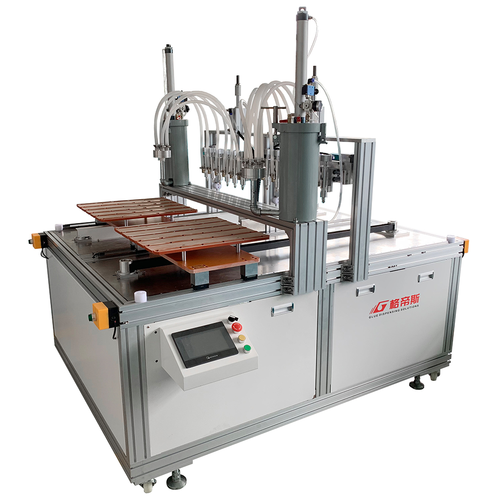 TC-6060 Back-lit Panel Double-station Gluing and PCB Fixing Machine